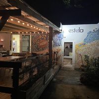 Outdoor seating  at estela in Rincon