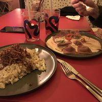 Käsespätzle und Ravioli mit Karamell-Soße  at Vida Loco in Rosenheim