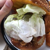 Such a let down. Paying so much for a pulled burger and the lettuce is white? There is no taste and no nutrients in a white watery sallad.  at Wild & The Moon - Van Woustraat in Amsterdam