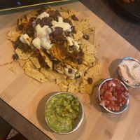 Nachos. Pretty sure these aren’t homemade beetroot corn chips though I could be wrong as I didn’t ask    at The Vegan Table in Bangkok