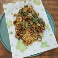 Yaki udon vegan at Maido in Rome