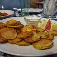 Fried zucchini at Sunny's in Borovets