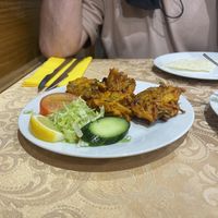 Vegetable pakoras  at Kurry Kingdom Indian Tandoor in Gran Canaria