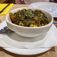 Spinach and cauliflower  at Kurry Kingdom Indian Tandoor in Gran Canaria