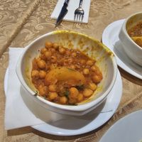 Chana Masala half eaten at Kurry Kingdom Indian Tandoor in Gran Canaria