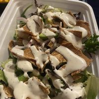 Avo saad with bacon bits   at Vegan Grill - St Marks in New York City