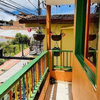 Balcony outside   at Zona ProSalud in Guatape