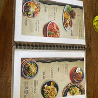 The menu  at Zona ProSalud in Guatape