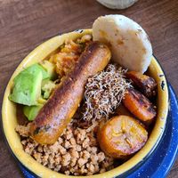 vegan cazuela at Zona ProSalud in Guatape