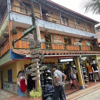 Street view  at Zona ProSalud in Guatape