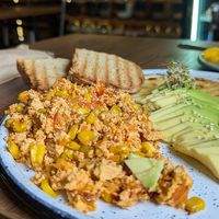 The tofu was so tasty at Zona ProSalud in Guatape