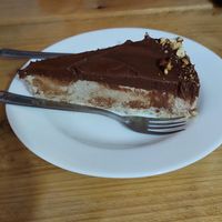 Hazelnut pie at Viva la Vegan in Curitiba