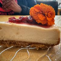 Vegan cheesecake 😍  at Mayan Kitchen in Sunnyvale