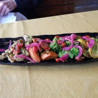 Roasted vegetables at Mayan Kitchen in Sunnyvale