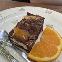 Chocolate cake with nuts and dates  at Restaurant Shabada in Bordeaux