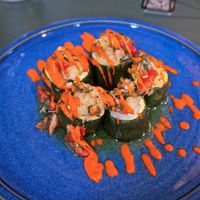 Petits farcis de courgette, condiment romesco aux piquillos at Drinks & Co in Paris