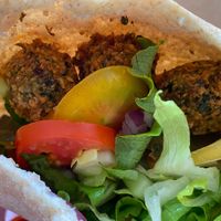 Delicious pita sandwich!  at Caravan of Food in Saipan