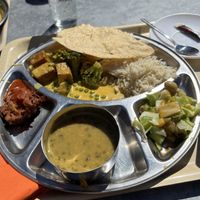 Indian lunch  at Govinda's Restaurant in Septon