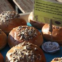 Homemade bread at Govinda's Restaurant in Septon
