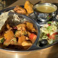 Thali on another day 😊  at Govinda's Restaurant in Septon