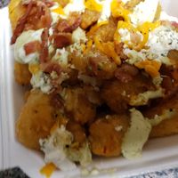 Tots without the egg at Velvet Taco in Houston