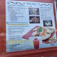 Menu  at Platanito Latin Cuisine in Napa