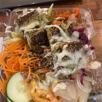 Falafel bowl with vegetables   at Tahini in Cartagena