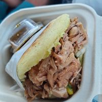 Jackfruit arepa at Miss Arepa in Lahaina