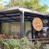 Great outdoor seating at Naked Foods in Nosara