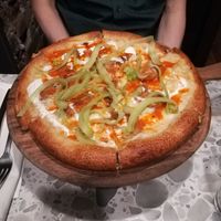 Buffalo Chick'n pizza at Coletta in New York City