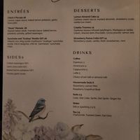 Menu at Coletta in New York City
