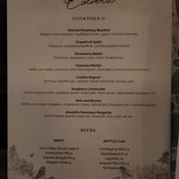 Menu at Coletta in New York City
