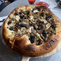 Mushroom truffle pizza   at Coletta in New York City