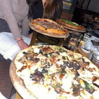 Gluten free mushroom truffle pizza  at Coletta in New York City