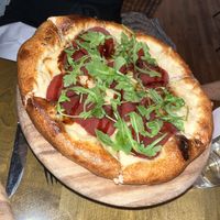 Fig prosciutto pizza   at Coletta in New York City