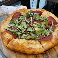 Fig and “prosciutto"  at Coletta in New York City