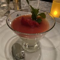 Strawberry panna cotta  at Coletta in New York City