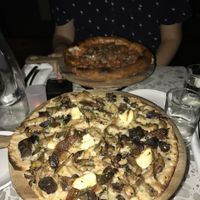Gluten free truffle pizza and regular pizza special   at Coletta in New York City