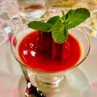 Strawberry Panna Cotta  at Coletta in New York City