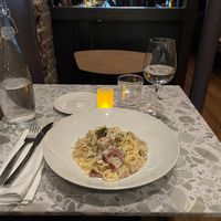 Chick'n Linguini Alfredo at Coletta in New York City