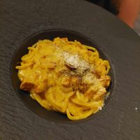 Carbonara - photo does not do this pasta justice! at Coletta in New York City