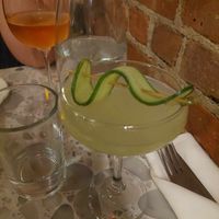 Cucumber Martini - yum! at Coletta in New York City