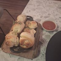 Parsley garlic knots at Coletta in New York City