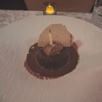 Chocolate lava cake at Coletta in New York City