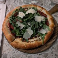 Prosciutto and fig jam pizza at Coletta in New York City