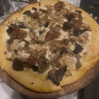 Truffle and mushroom pizza   at Coletta in New York City