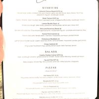 Menu: Starters, Salads, Pizza  at Coletta in New York City