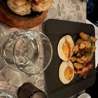 Sausage and eggs   at Coletta in New York City