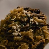 Mushroom pasta at Coletta in New York City