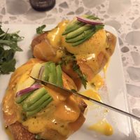 Smoked salmon Benedict   at Coletta in New York City